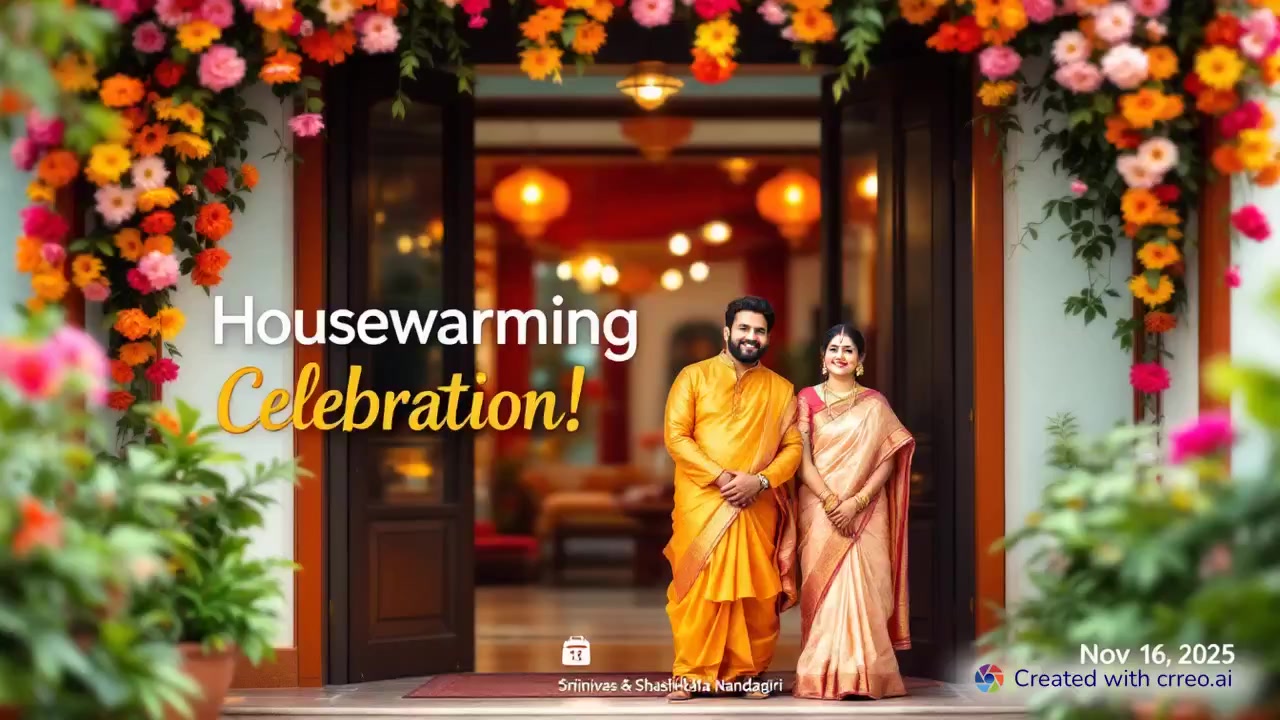 "Join Our Joyous Housewarming: A Festive Celebration of New Beginnings!"