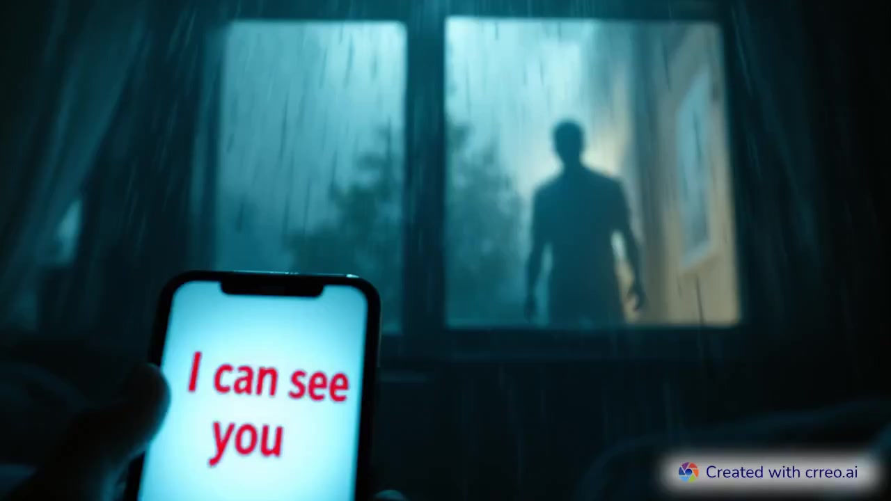 "Chilling Encounter: Alone in a Stormy Night with a Haunting Message"