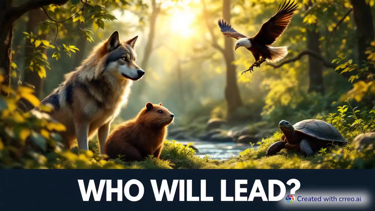 "Unity in the Forest: A Tale of Leadership and Harmony Among Animals"