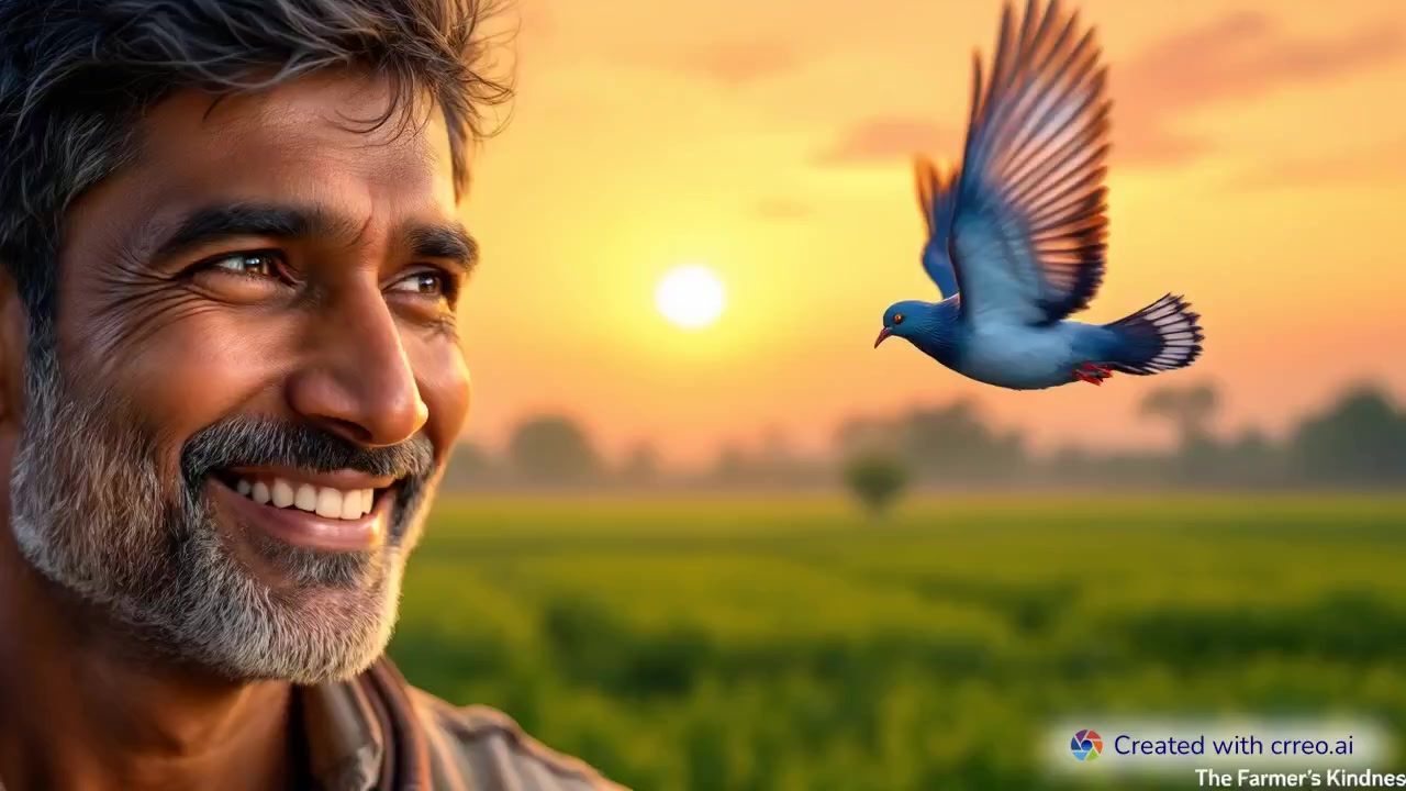 "The Farmer's Kindness: How a Wounded Pigeon Returned the Favor"