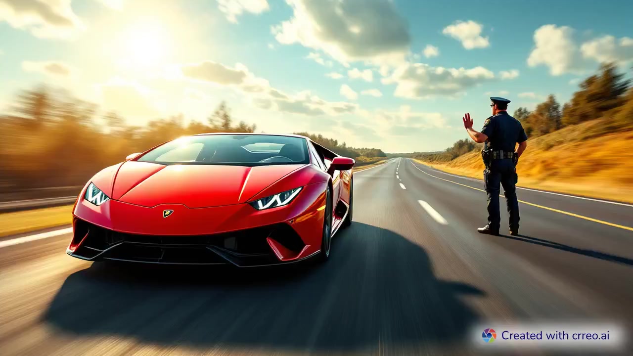 "Rich Man's Temptation: Officer's Unyielding Faith in a Lamborghini Showdown"