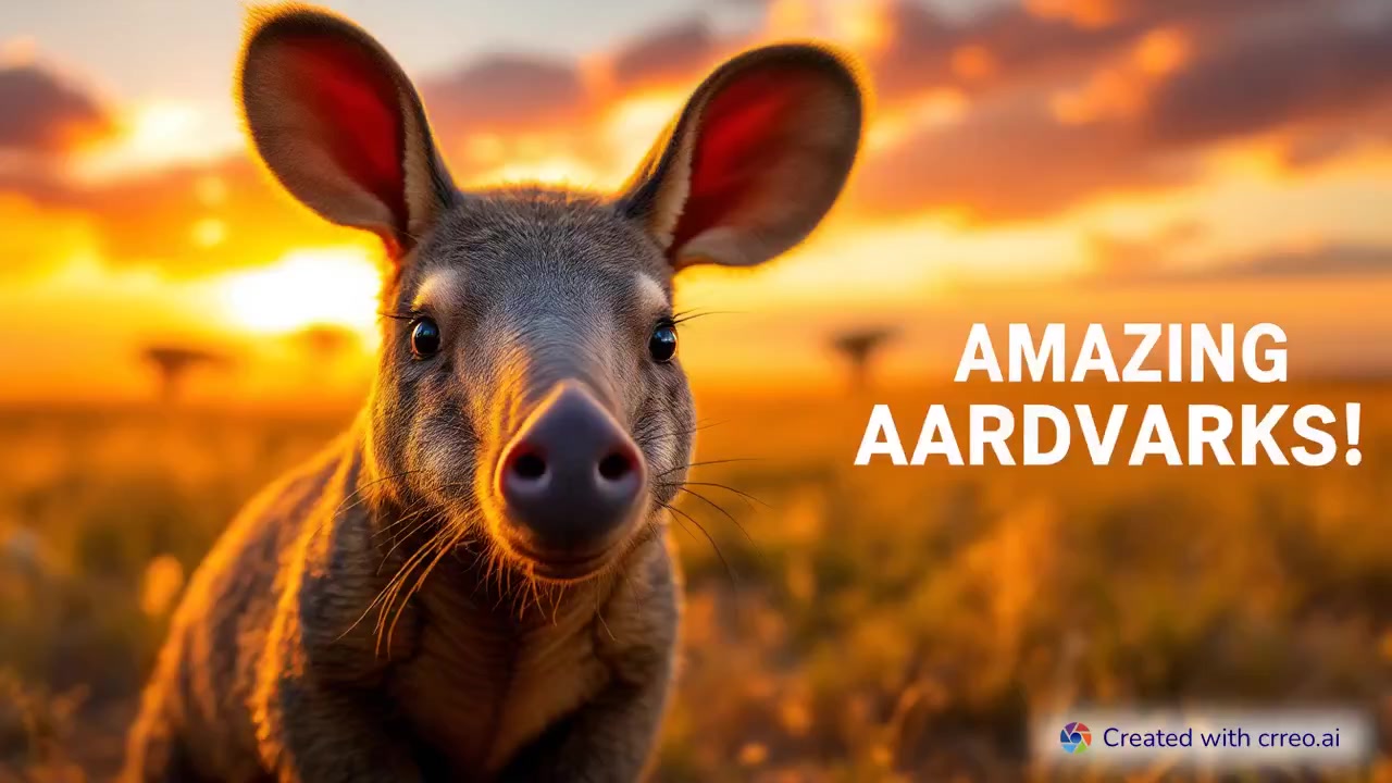 "Amazing Aardvarks: Speedy Diggers & Termite Munchers of the African Savannah!"