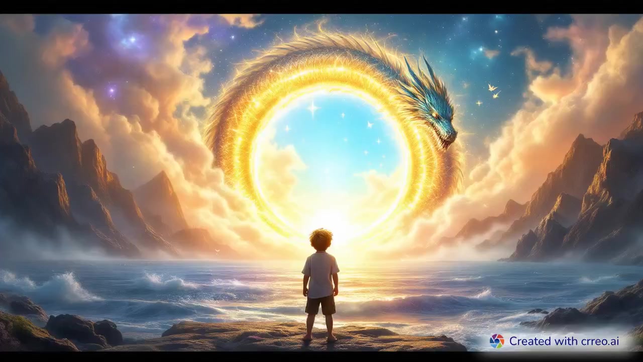 "Journey Through the Portal: A Boy's Magical Adventure in a Mystical World"