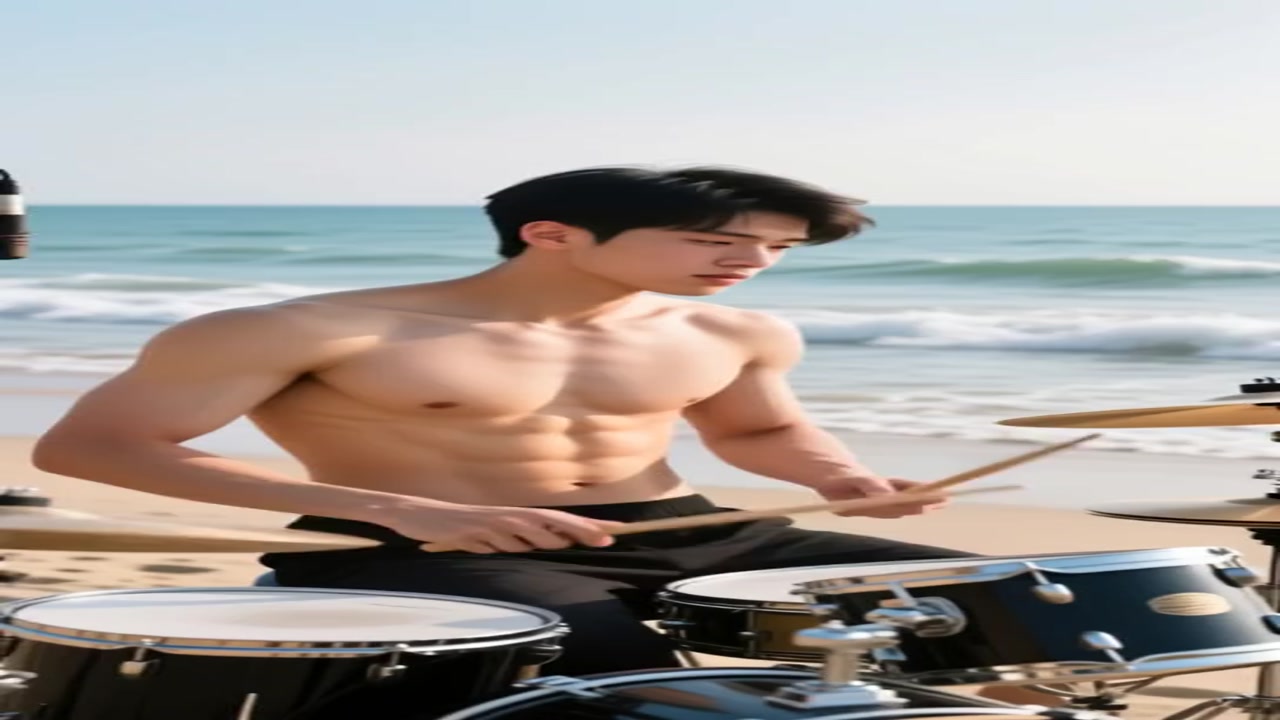 Tidal Harmony: ASMR Beach Drummer