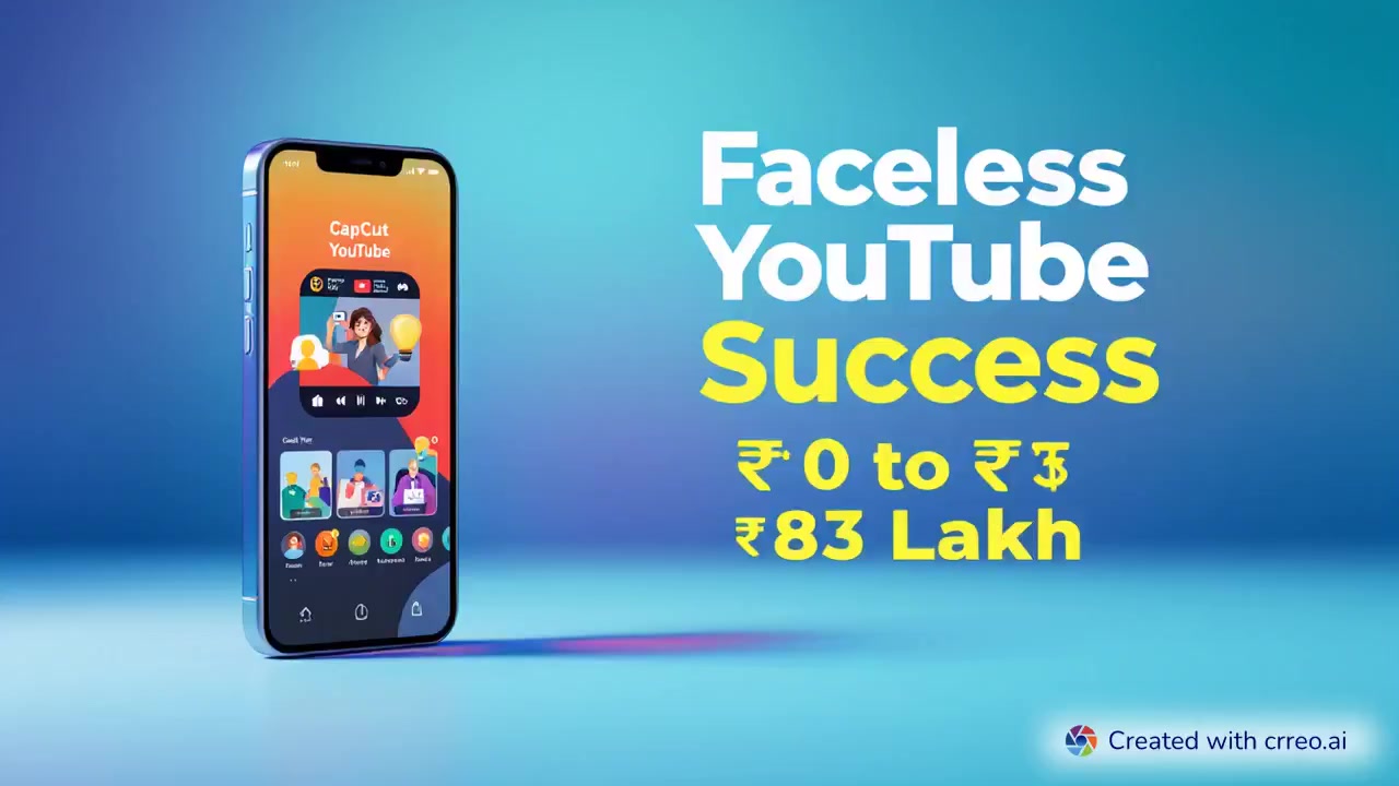 "Create Faceless YouTube Videos: Earn ₹83 Lakh with AI & Mobile Tools!"